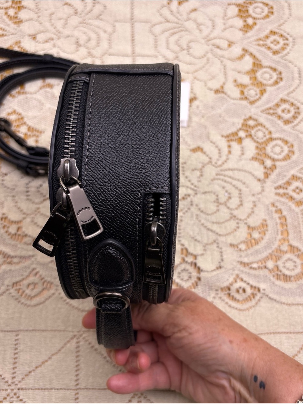 Coach Halloween Black Cat Canteen Crossbody Satchel - Picture 6 of 16